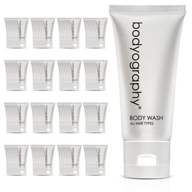 World Amenities - Bodyography blanc- Bulk Body Wash | 300 Count, 1.4oz | Vanilla White Tea, Mini Travel Size Toiletries (100% Recyclable Tube with Flip Top Cap) Hotel Amenities.