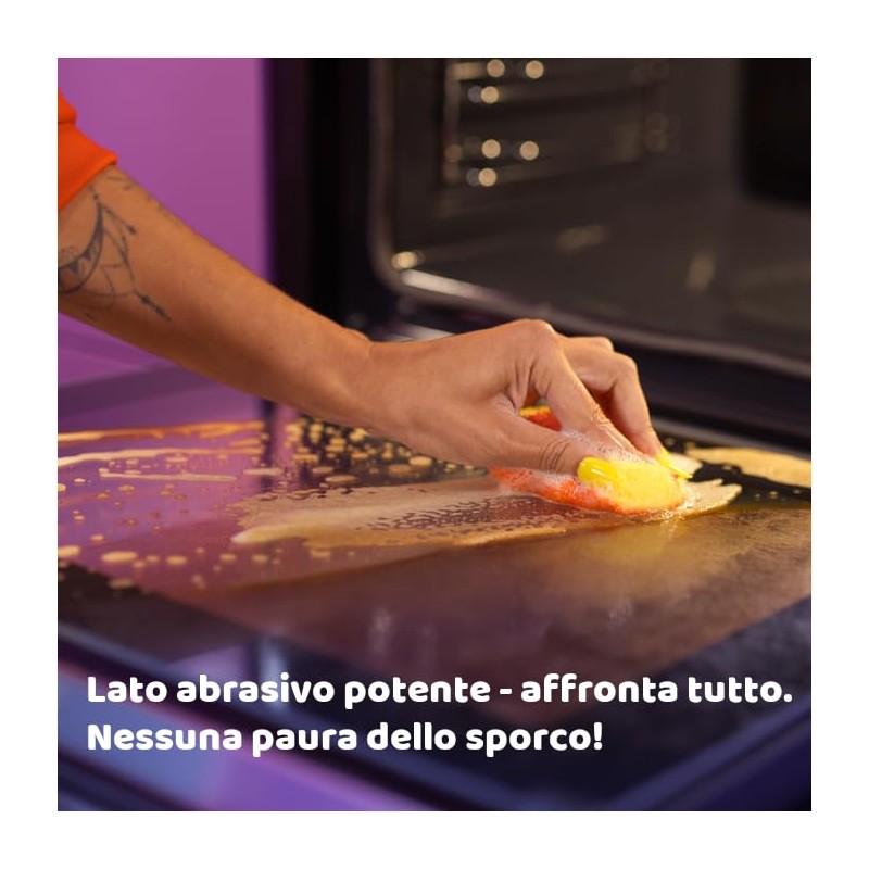 Vileda, Punch, Set da 4 Spugne Cucina | Quattro Spugne.