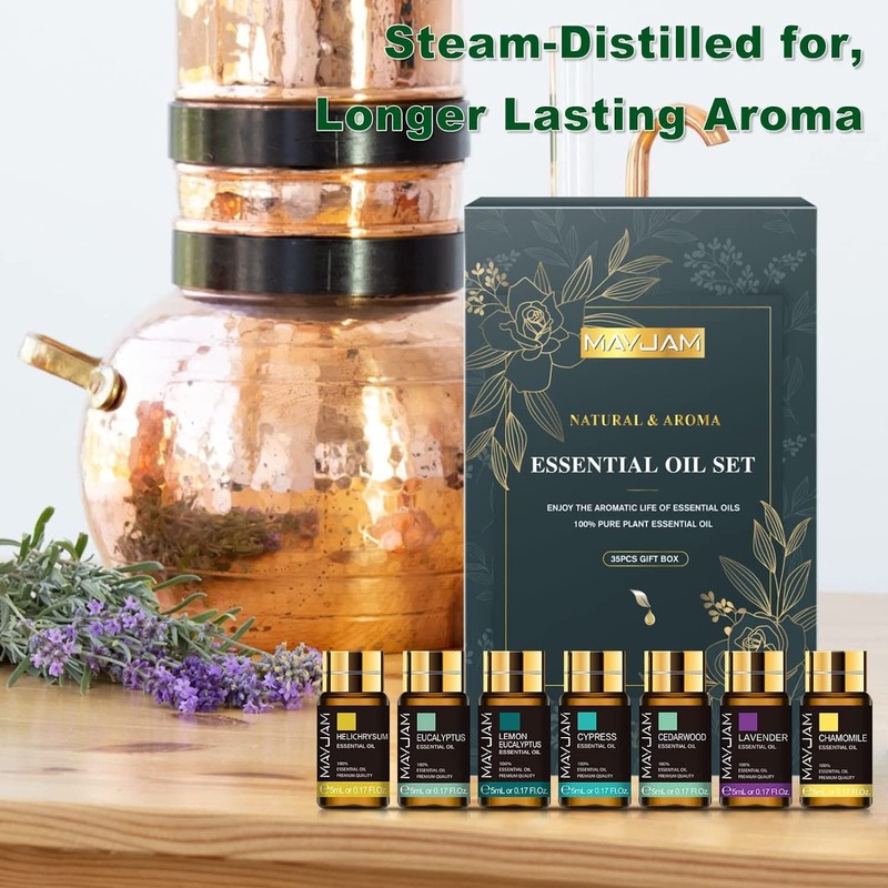 MAYJAM Essential Oil Set, Aroma Oil Set, Essential Oils, Trial