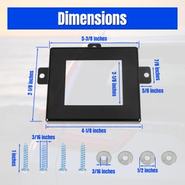 CRV Radar Sensor Protector for Honda CR-V 2023-2025，Anti-Theft Distance Sensor Protector Cover with Screws, Set of 1