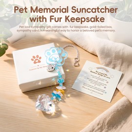 Dog Memorial Gifts for Loss of Dog Pet Sympathy, Pet Memorial Suncatcher