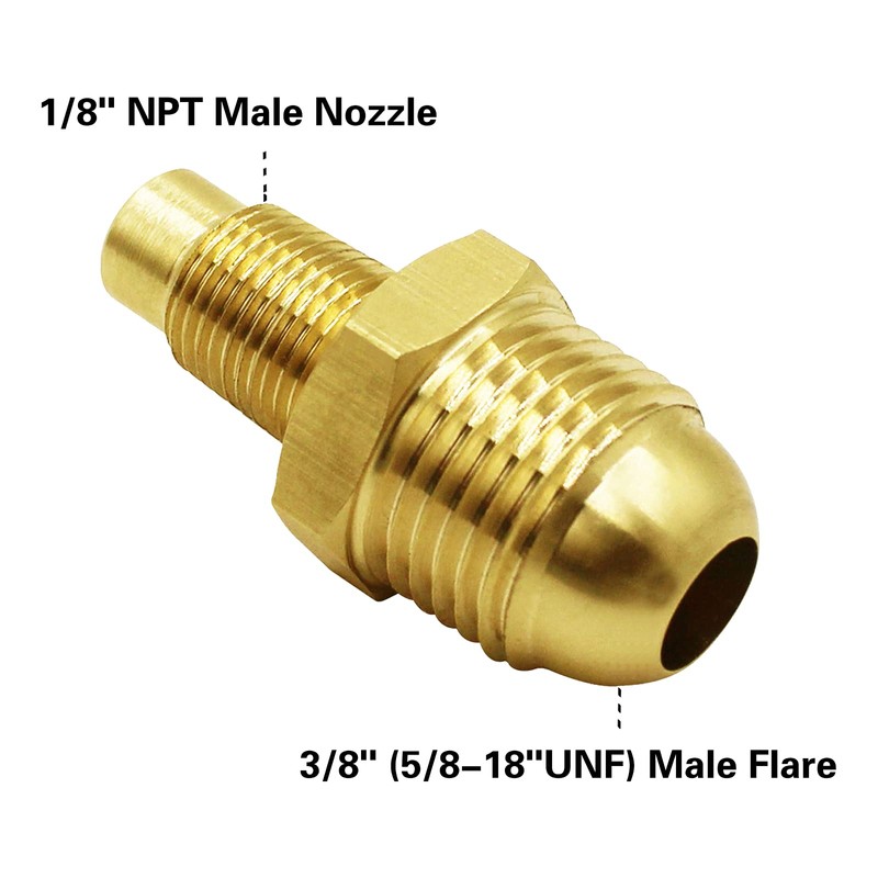 MENSI 10FT 20PSI Adjustable Propane Regulator Hose with Brass Orifice