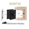 SUNTAI Privacy Sliding Door Lock with Pull, Solid Brass Pocket