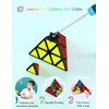 ROXENDA Magic Cube Set Dodecahedron Pyramid Ivy Skewb Speed Cube