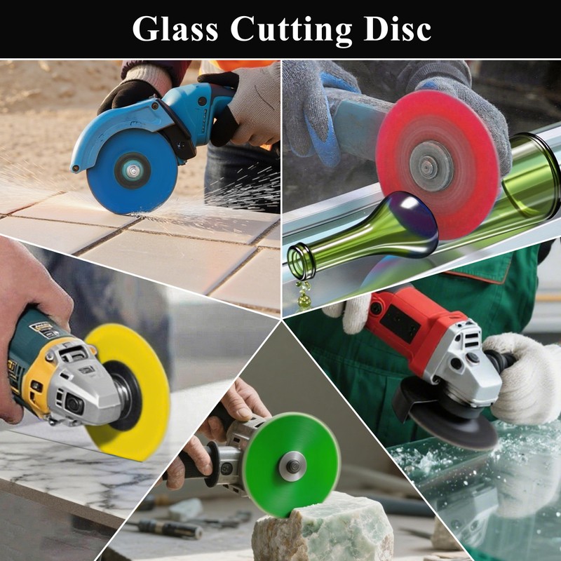 Lamoutor 6Pcs 4.5 Inch Glass Cutting Disc for Angle Grinder,