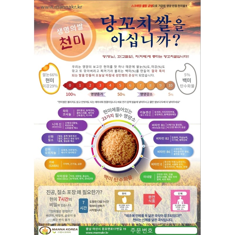 Yoon Gawon Nurungji Gawon Rice Brown Rice Cheonmi Rice 300g