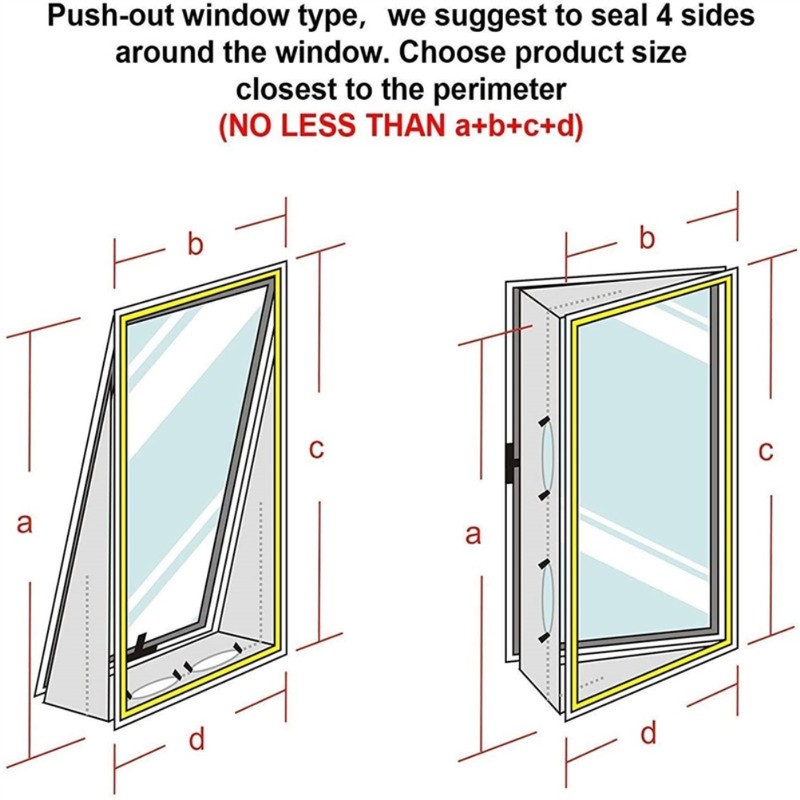 Window Seal for Mobile Air Conditioners AirLock Window Sealing for