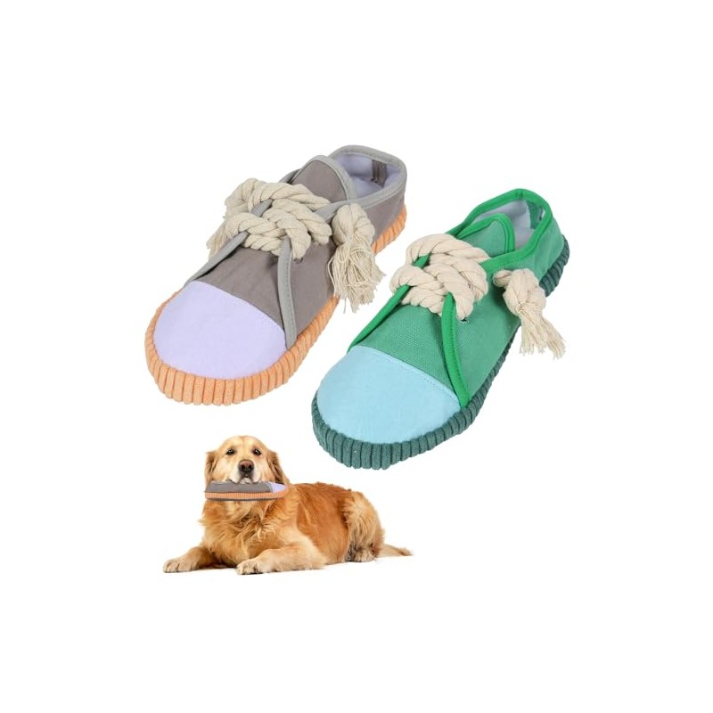 2 Piezas Juguetes para Perro con Forma de Zapato, Juguete