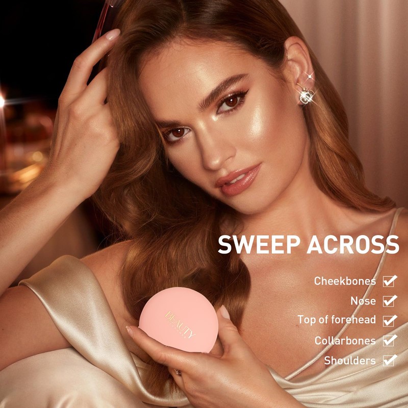 Bronzer Powder, Creamy & Highly Pigmented Formula, Long Wearing Bronzing