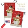 Scarf Snowman Let it Snow Garden House Flags Kit Wintertime
