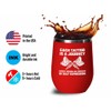 Tattoo Artist Red Edition Wine Tumbler 12oz - Each tattoo