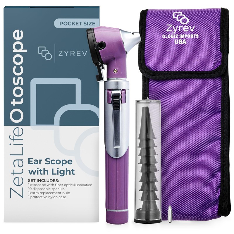 Zyrev ZetaLife Otoscope - Ear Scope with Light, Ear Infection