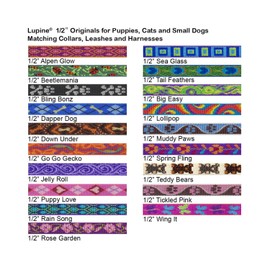 LupinePet Originals 1/2" Rose Garden Step In Dog Harness