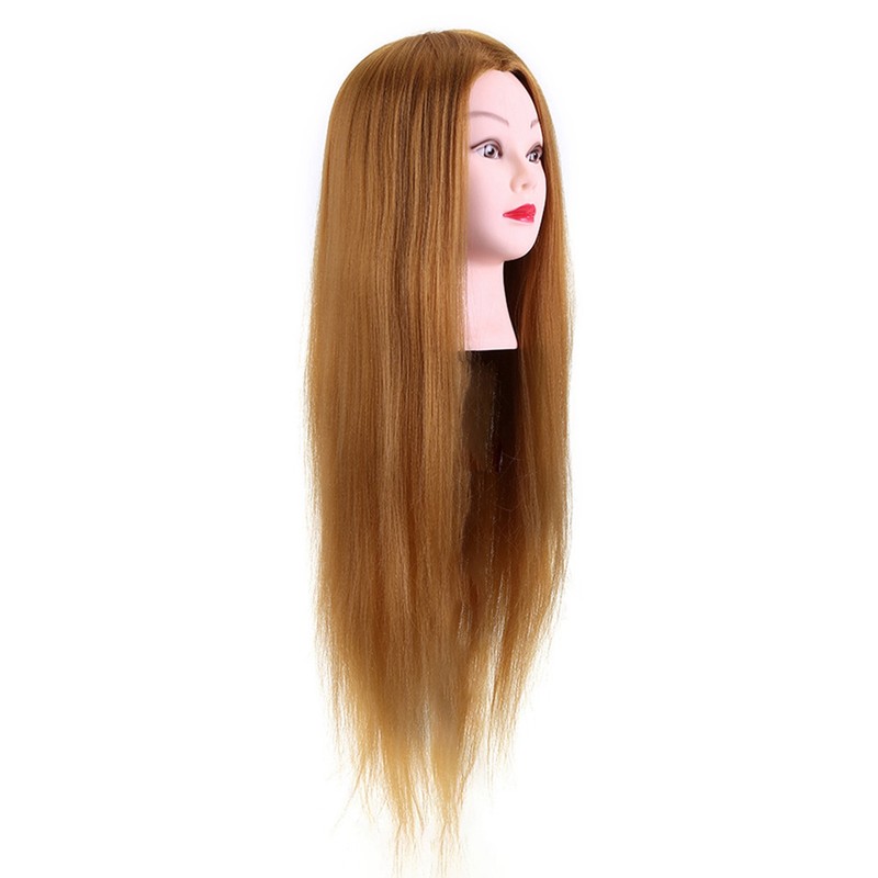 40% Real Human Hair Mannequin Head Hairdresser Training Head Cosmetology