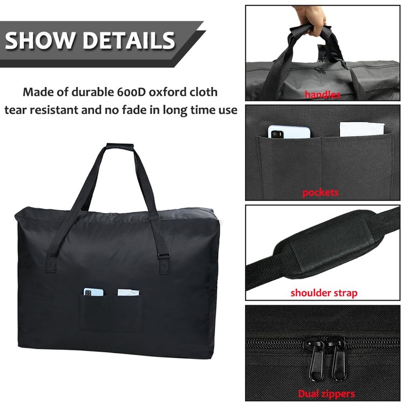 Wheelchair Travel Bag – 600D Waterproof Transport Cover for Folding