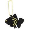 Goldfish Bell Demekin Mascot Key Chain Black