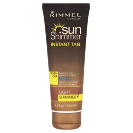 Rimmel Sunshimmer Water Resistant Instant Tan Wash Off Shimmer - Light