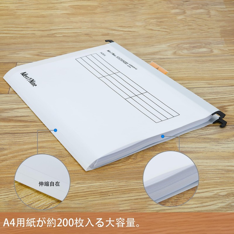 A4 Suspension File, MerryNine 15PCS Polypropylene Filing Cabinet Suspension File