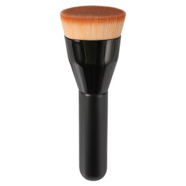 Brocha Kabuki Punta Plana Base Maquillaje Profesional Líquida Difuminar Líquido Crema Polvo Negra