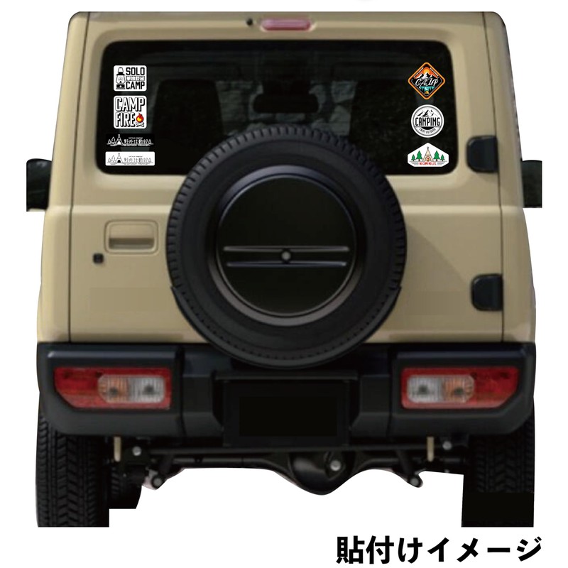 Camping Outdoor Sticker Waterproof Waterproof Car Bike Sports PC Cancel