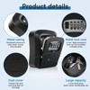Weatherproof Heavy-Duty Wall-Mounted Key Lock Box with 4-Digit Combination and