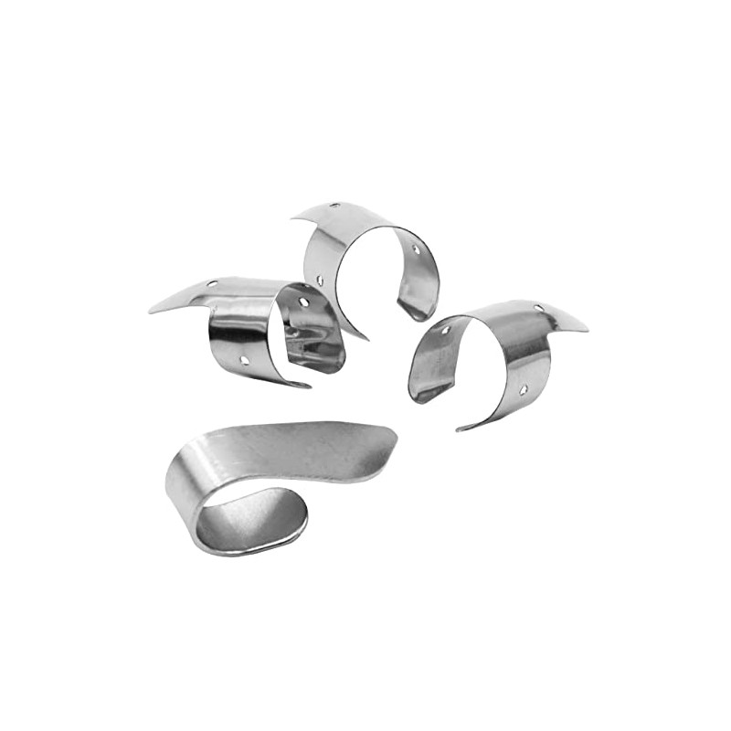 vhbw Finger Pick Set 1x Thumb Pick, 3x Fingerpick Guitar