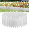 10 Pcs Garden Edging Border for Landscaping: Plastic Interlocking Decorative