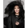 Feather Paradise 5 Pcs Black 28-30 inches Ostrich Feather/Plume/Wing/ Horse