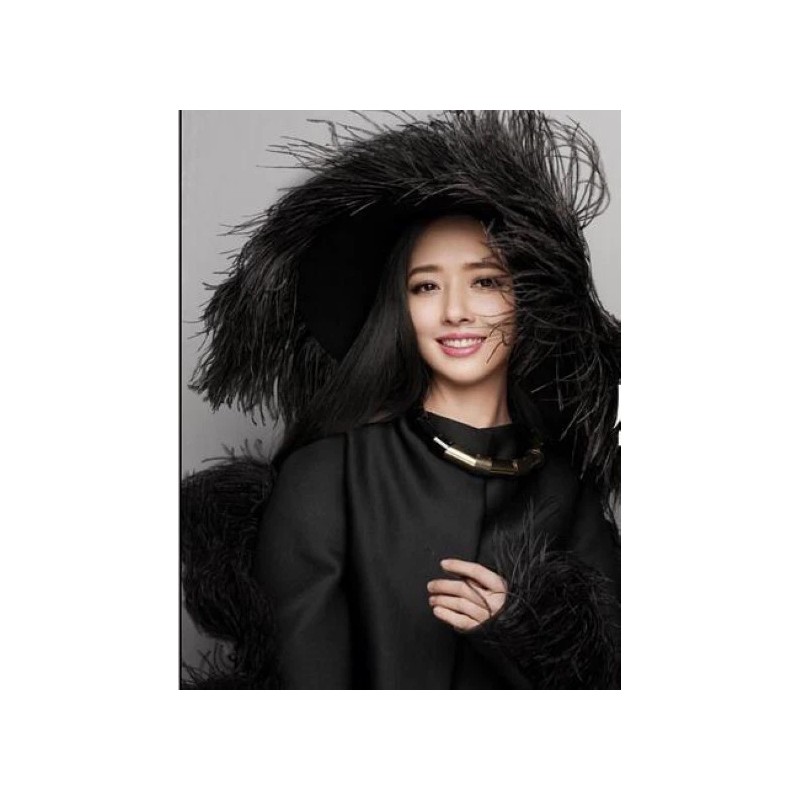 Feather Paradise 5 Pcs Black 28-30 inches Ostrich Feather/Plume/Wing/ Horse