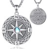 EUDORA Harmony Ball Viking Necklace for Men and Women Sterling