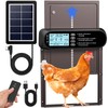 Automatic Chicken Coop Door Solar Powered, LCD Screen Electric Auto