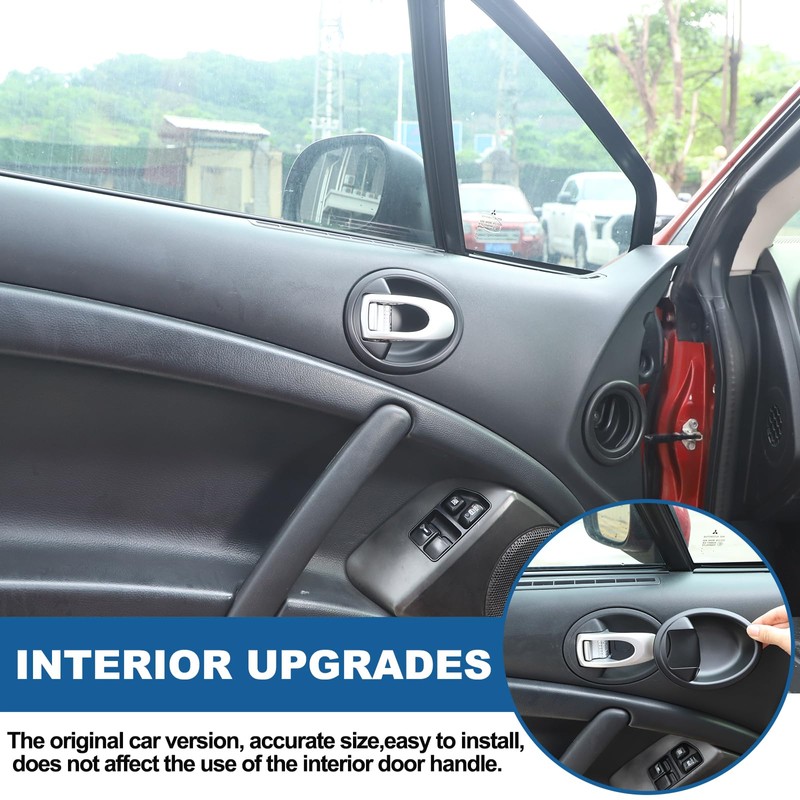 ABS Interior Door Handle Bowl Trim Compatible with Mitsubishi Eclipse