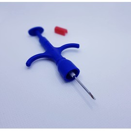 SMARTRAC INTRACE® Syringe Animal Chip 1.25 x 8 mm Smallest Microtransponder with ICAR Certification in Injector Bundle with International Manufacturer Code 992