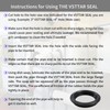 1 Pack 3" Flexible Rubber Tank Adapter (Bulkhead), Flexible Pipe-to-Tank