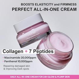 Crema De Péptidos De Colágeno I Hidratante Facial Con Colágeno 7 Péptidos Vitamina B12 Combate La Opacidad Y Aumenta La Elasticidad Vegana Sin Cruelda
