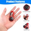 20 Pieces Compass Keyring 68 x 30 mm Pocket Compass