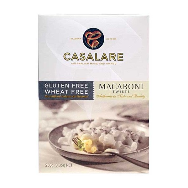 Casalare Macaroni Pasta Twists GF 250g
