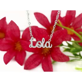 Damen-Halskette mit Namen, Edelstahl, mit Original-Geschenkbox, personalisierter Schmuck für Freunde, Brautpaar Only Faith, standard, Edelstahl, Nicht zutreffend.