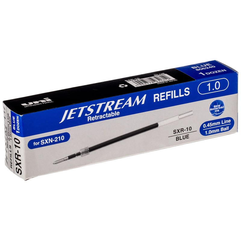 uni-ball Gel Pen Refill for Uni-Ball Jetstream SXN-210 Blue Pack