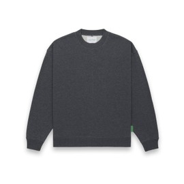 Future Planet Oversized Saturn Crewneck Sweatshirt (Charcoal, X-Small)