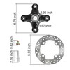 Front/Rear Wheel Hub & Studs & Brake Rotor Compatible with