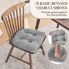Basic Beyond Chair Cushions for Dining Chairs 4 Pack, Memory