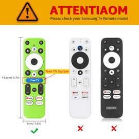 2Pack Climberer Onn 4k Remote Case Cover - Compatible with Free TV Button Onn 4K Plus/Pro Remote | Glow in The Dark