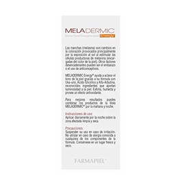 Meladermic ENERGY - Crema Día y Noche Despigmentante | 50g | Unifica el tono y Previene las Manchas y Pecas | Ingredientes naturales | Hidratación Profunda | Testado Dermatológicamente
