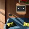 Pearled Frame Decorative Wall Plate Switch Plate Outlet Cover (Triple