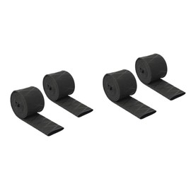 iplusmile 4pcs Non- Handle Grip Cover Heat Shrink Tubing Insulation for Fishing Rods Rackets Black Wrap Case for Improved Friction and Safety