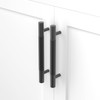 LONTAN 10 Pack Black Cabinet Handles 128mm Black Cupboard Handles