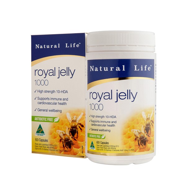 Natural Life Royal Jelly High Strength 1000mg Cap X 60