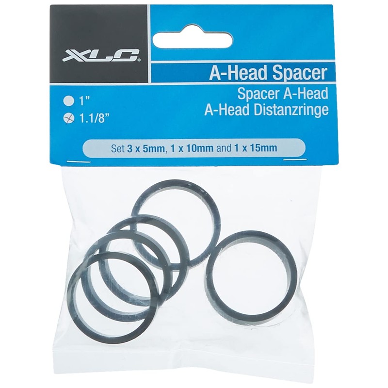 XLC steering head extension AS-a02, A-Head spacer-set, 3 x 5/1