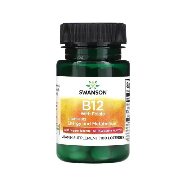 Vitamina B12 Acido Folico 100tab Sublingual Sin Sabor - Producto